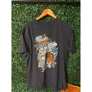 Harley Davidson 120th anniversary t shirt Rare Full lineup Greenday Foo Fighters